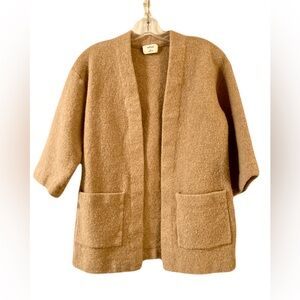 Aritzia Wilfred Brullon Open Front Cardigan 100% Merino Wool